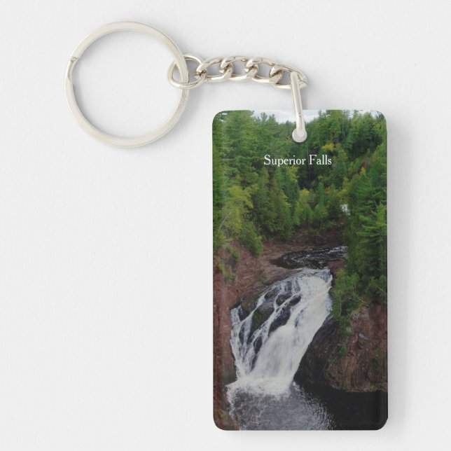Superior Falls acrylic key chain (Front)