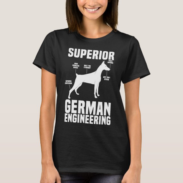 Superior German Engineering Dobermans  196 T-Shirt (Front)