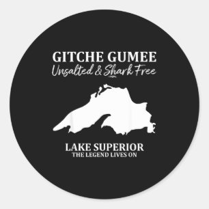 Superior, Great Lake, Gitche Gumee Apparel Lakes Classic Round Sticker