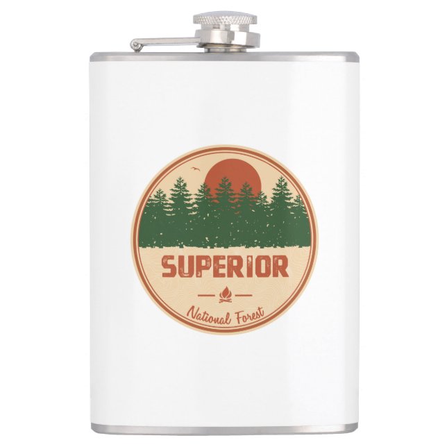 Superior National Forest Hip Flask (Front)