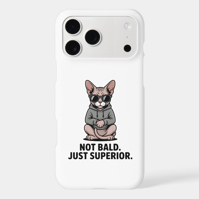 Superior Sphynx Cat Attitude Illustration (Back)