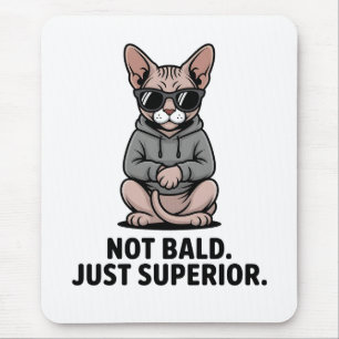 Superior Sphynx Cat Attitude Illustration Mouse Mat