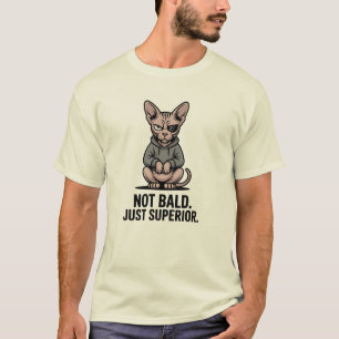 Superior Sphynx Cat Attitude Illustration T-Shirt