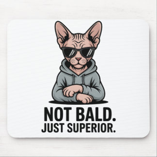 Superior Sphynx Cat Sarcastic Attitude Art Mouse Mat
