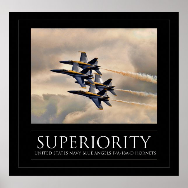 Superiority - Navy Blue Angels Poster (Front)