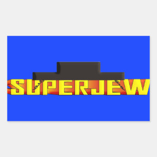 SuperJew Rectangular Sticker