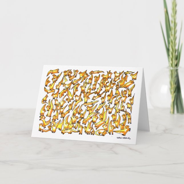 Superlambanana Blank Greeting Card (Front)
