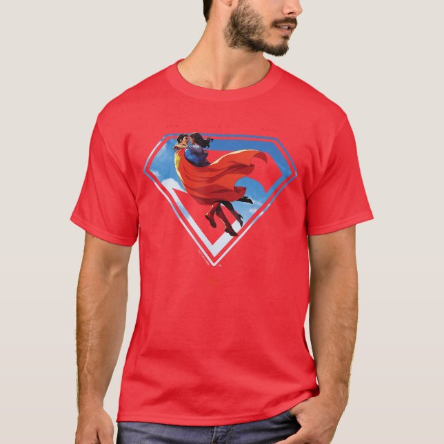 Superman 2025 Superman Lois Shield funny T-Shirt (Front)