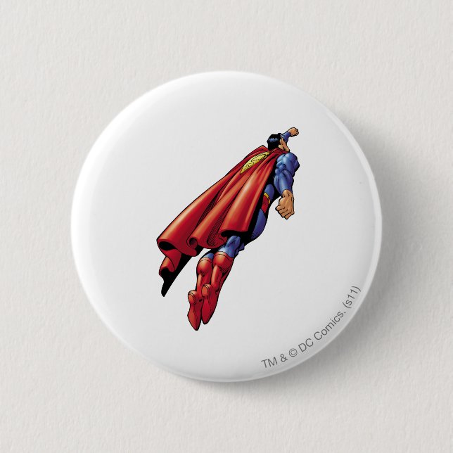 Superman 36 6 cm round badge (Front)