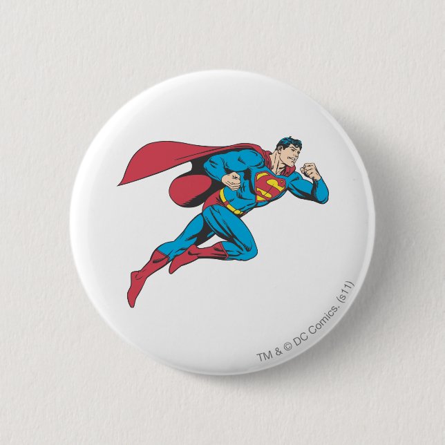 Superman 64 6 cm round badge (Front)