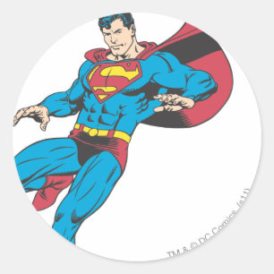 Superman 85 classic round sticker
