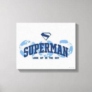 Superman Across the Globe Canvas Print