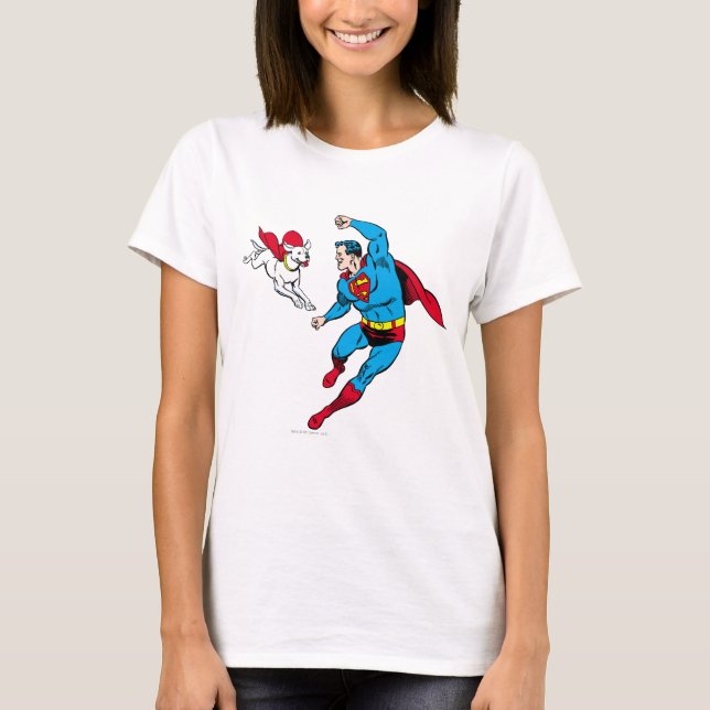 Superman and Krypto 2 T-Shirt (Front)