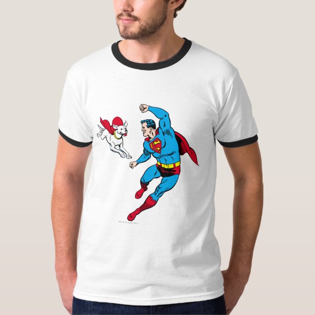 Superman and Krypto 2 T-Shirt (Front)