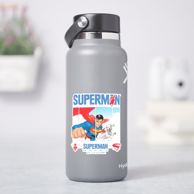 Superman and Krypto Take Flight (HydroFlask)