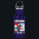 Superman and Krypto Take Flight 532 Ml Water Bottle<br><div class="desc">Up, up, and away with Superman and his loyal super pup, Krypto! This vibrant and joyful comic-style design captures the dynamic duo soaring through the skies, framed in bold vertical panels that bring a playful, modern touch to a timeless superhero scene. Superman leads with a confident smile and iconic red...</div>