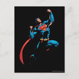 Superman Arms Raised Postcard