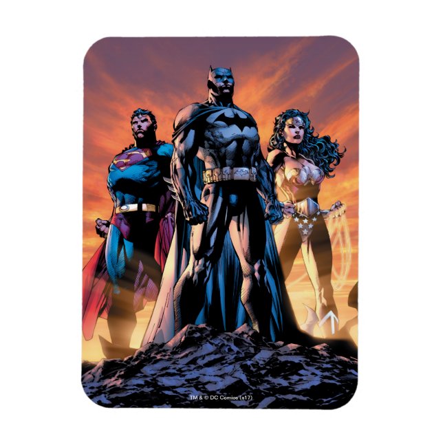 Superman, Batman, & Wonder Woman Trinity Magnet (Vertical)