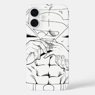Superman Black and White 3 iPhone 16 Case