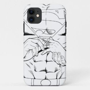 Superman Black and White 3 iPhone 11 Case