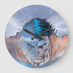Superman - Blue Large Clock