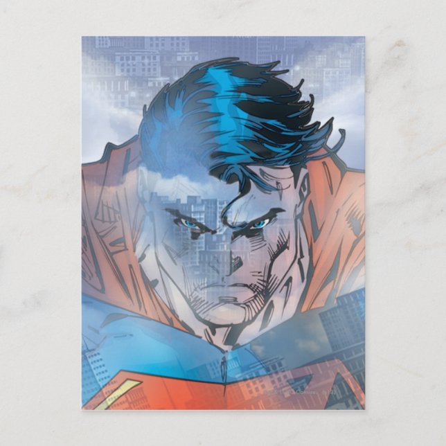 Superman - Blue Postcard (Front)