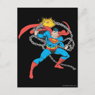 Superman Breaks Chains 3 Postcard