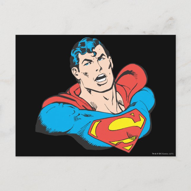 Superman Bust 1 Postcard (Front)
