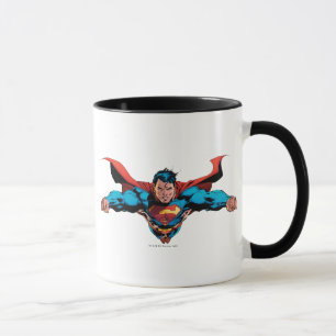 Superman cape flies mug