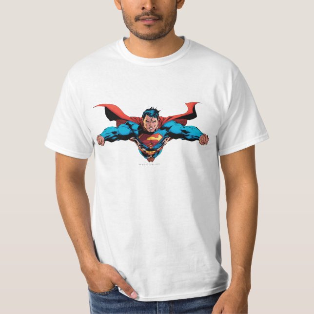 Superman cape flies T-Shirt (Front)