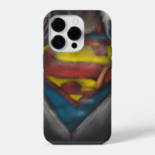 Superman Chest Reveal Sketch Colourized iPhone 14 Pro Case