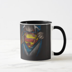 Superman   Chest Reveal Sketch Colourized Mug