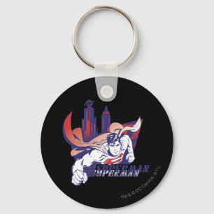 Superman City and Name Key Ring