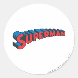 Superman   Classic Logo Round Sticker
