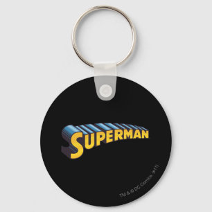 Superman   Classic Name Logo Key Ring