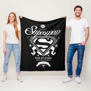 Superman Coat of Arms Fleece Blanket