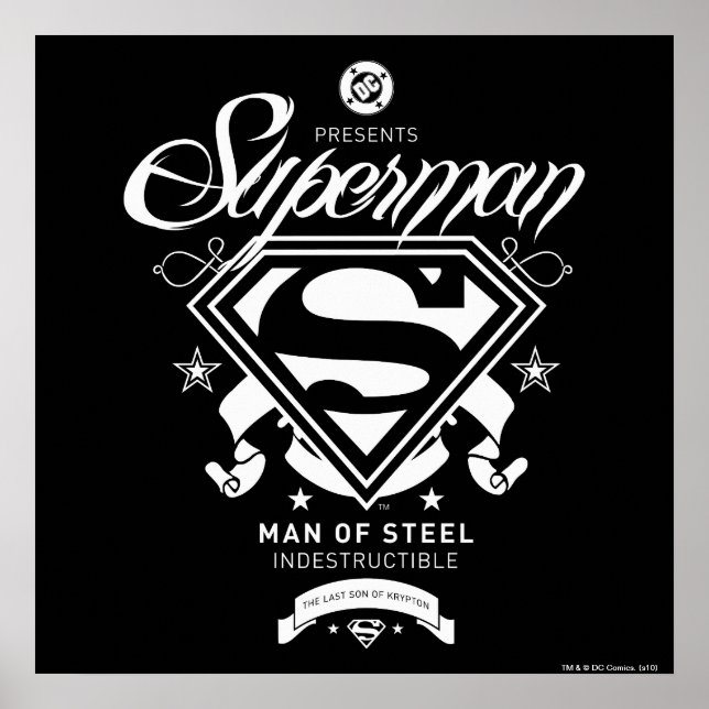 Superman Coat of Arms Poster (Front)