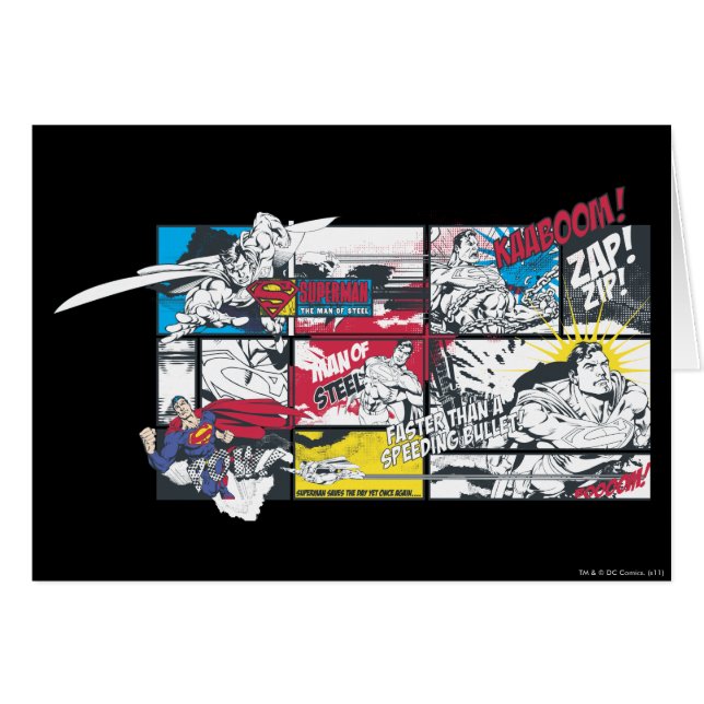 Superman Comic Book Collage (Front Horizontal)