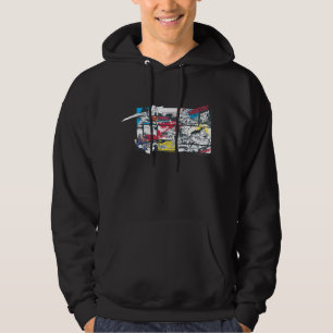Superman Comic Book Collage Hoodie