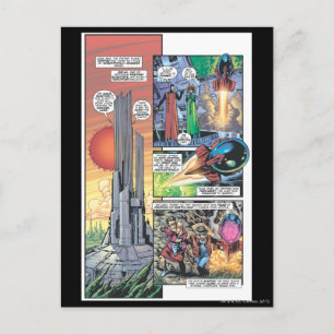 Superman Comic Panel - Clark's Origins Postcard