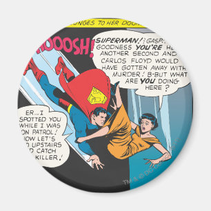Superman Comic Panel - Lois Plunges Magnet