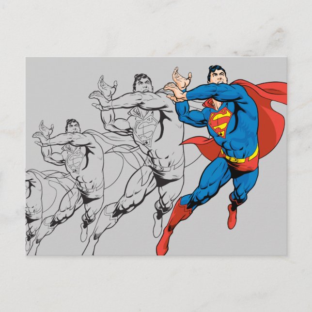 Superman Comic Panels Postcard (Front)