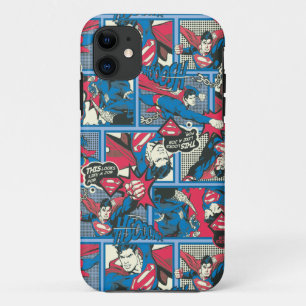 Superman Comic Pattern iPhone 11 Case