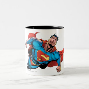 Superman Comic Style Two-Tone Coffee Mug