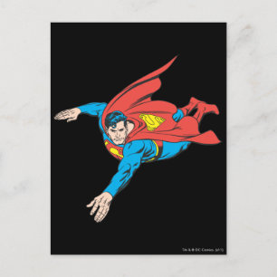 Superman Dives Left Postcard