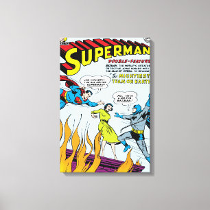 Superman (Double-Feature with Batman) Canvas Print