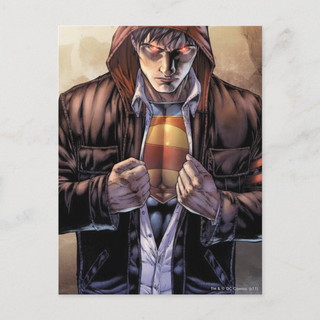 Superman Earth Cover - Color Postcard (Front)
