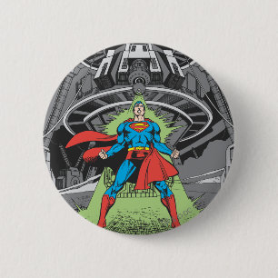 Superman Exposed to Kryptonite 6 Cm Round Badge