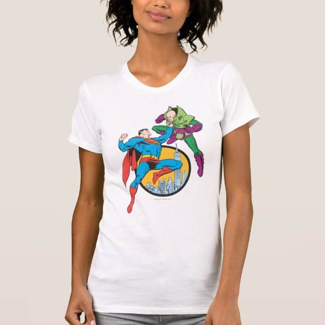 Superman Fights Lex Luthor T-Shirt (Front)