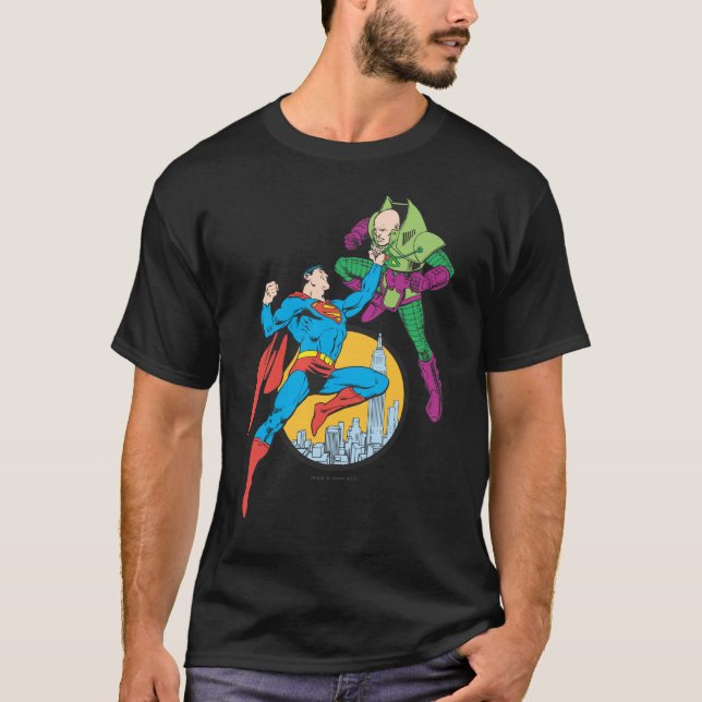 Superman Fights Lex Luthor T-Shirt (Front)